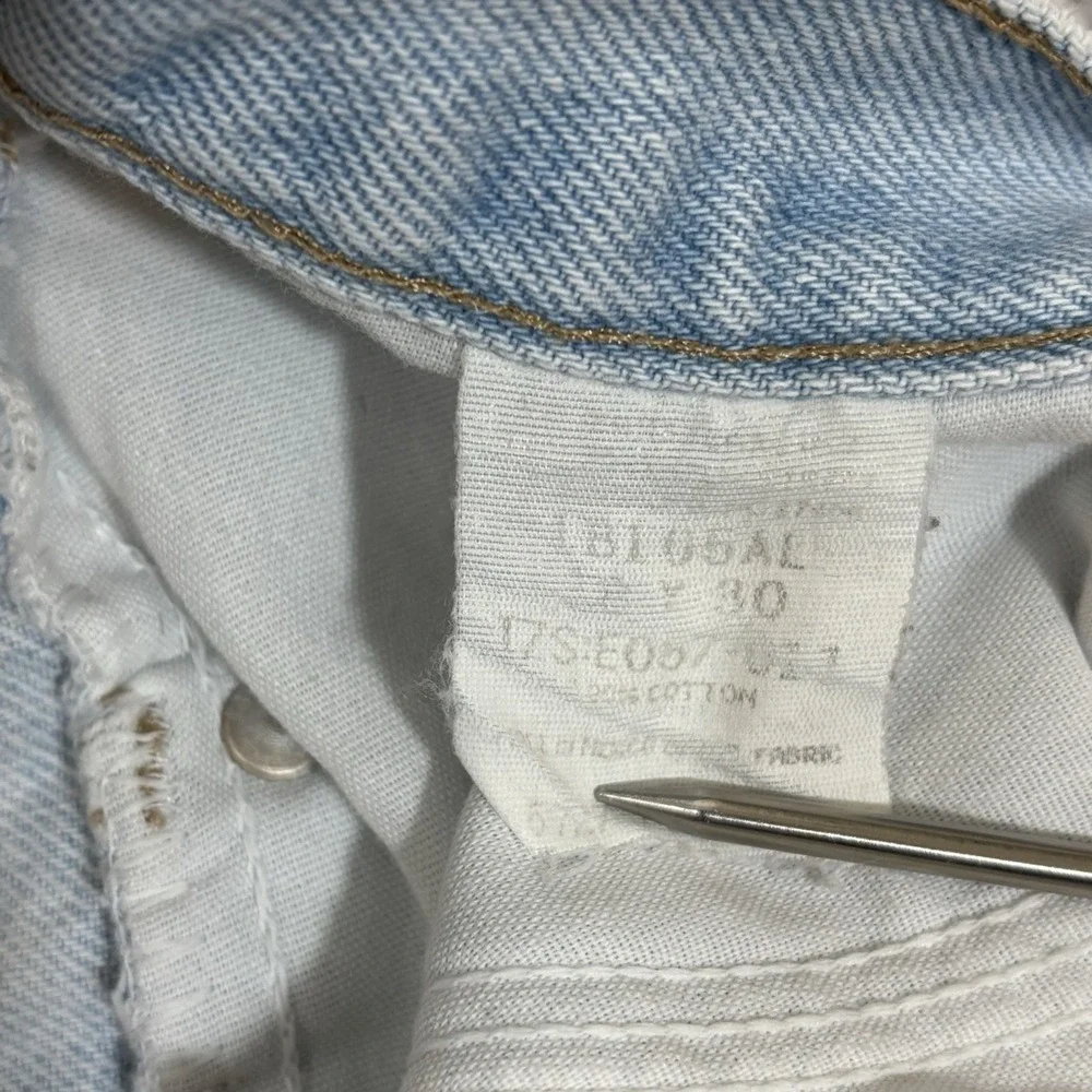 Vintage Brittania Jeans Men's 37X29 Blue Stone Wash Baggy Fit Loose 90's Distess